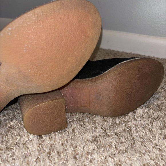 UGG Women Kasen Tall Waterproof Sheepskin Lined Black Suede Heel Boots size 7‎ - Picture 7 of 15